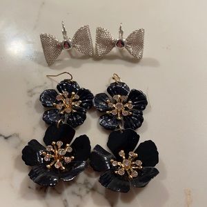 Two Pairs of Costume Earrings